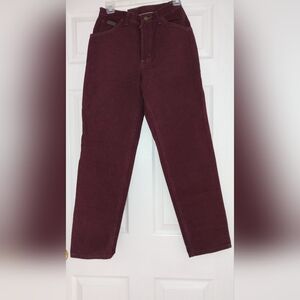 Vintage Wrangler Women's Burgundy Jeans